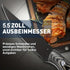 Küchenmesser-Set 2-teilig | Titanbeschichtete Profi-Klingen mit Lederscheide